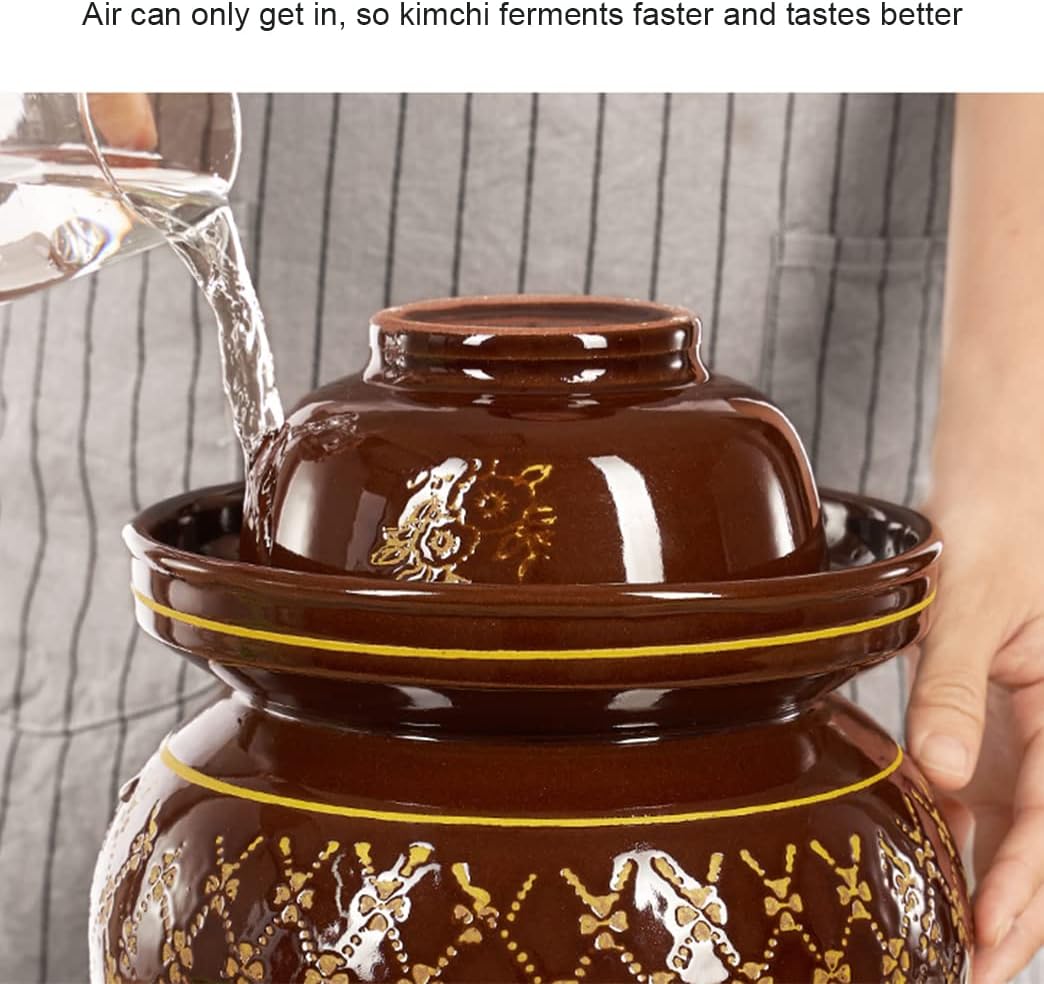 陶器の壺、 蓋付き大型セラミック、伝統的な中国磁器壺、ウォーター